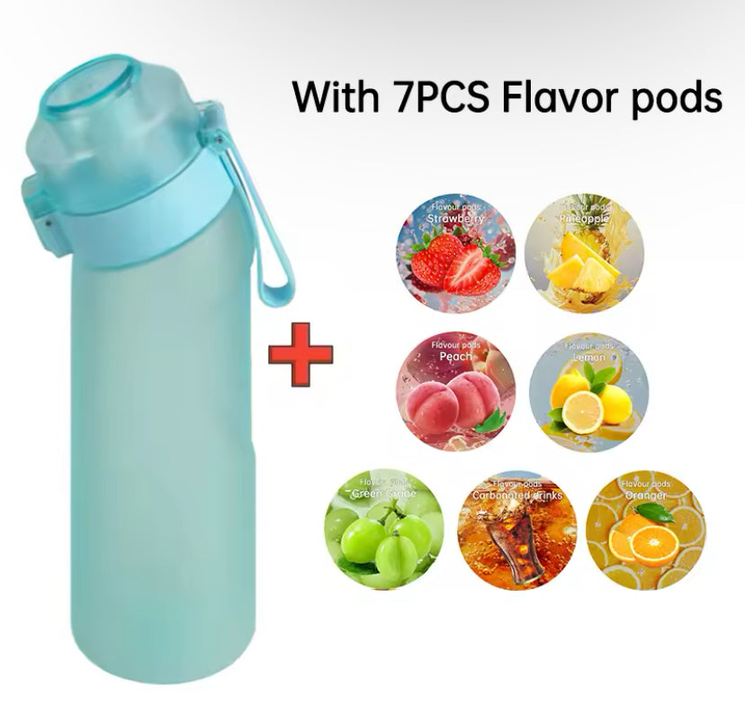 Air Flavored Water Bottle With 7 Flavor Ring