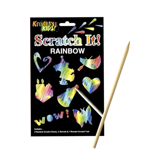 Magic Rainbow Scratch Paper Art Kit for Kids