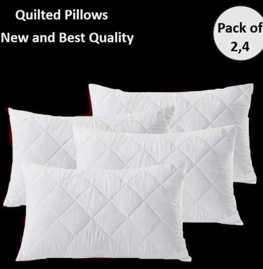 4x Pack Hotel Quality Bounce Back Deep Filled Pillows