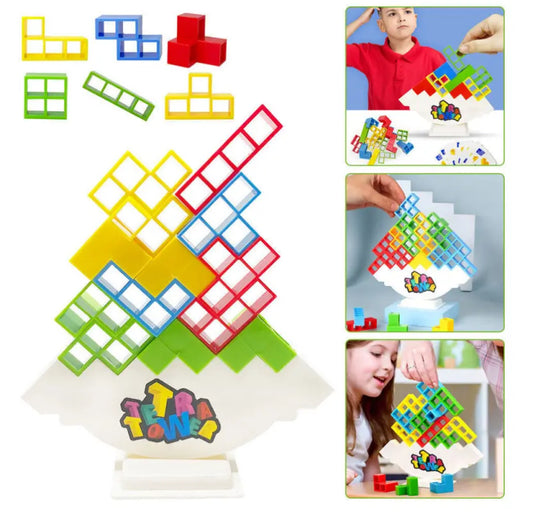 48Pcs Tetra Tower Balance Stacking Blocks Game