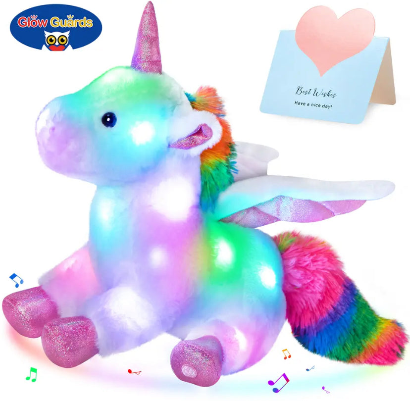 Musical LED Unicorn Teddy