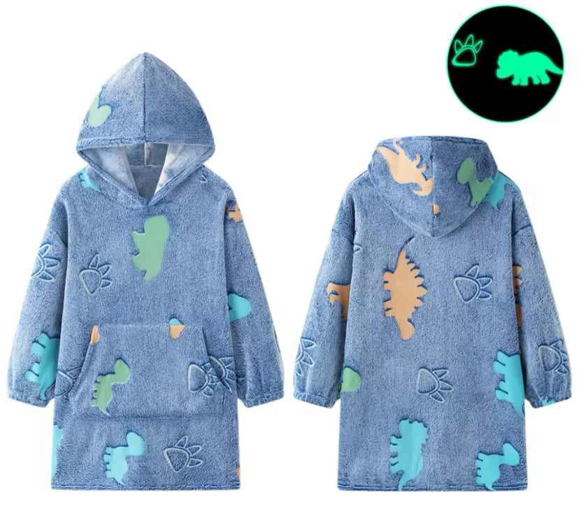 Glow in the Dark Kids Hoodie Blanket