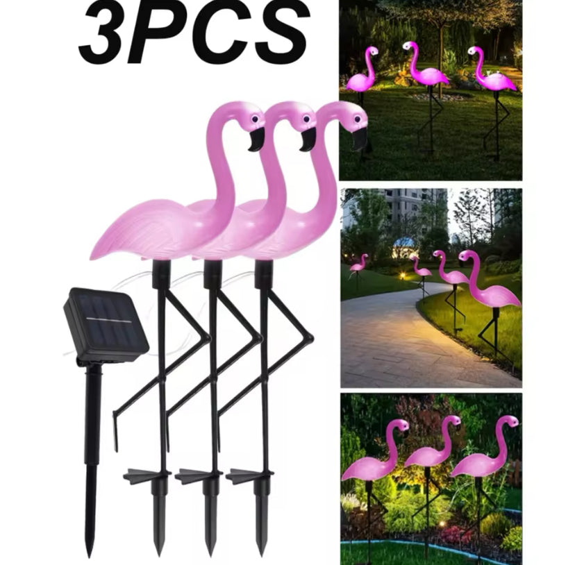 Solar Flamingo Ground Lamp