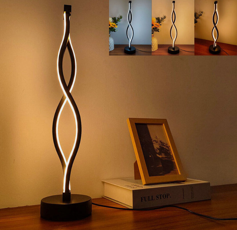 LED Bedside Spiral Table Lamp