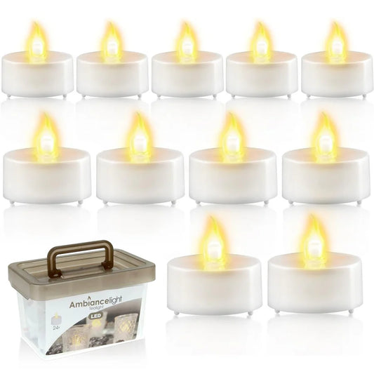 Battery Operated Tea Light Candles Pack of 24