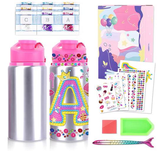 DIY Stickers Decorate & 500ml Bottle