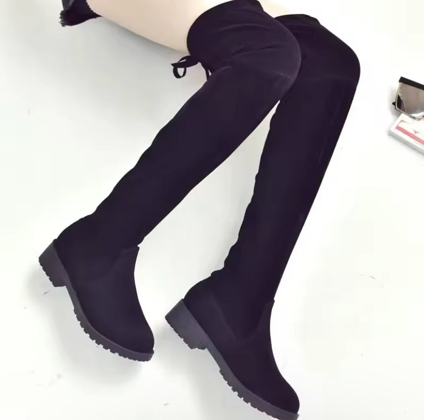 Black Over The Knee Boots