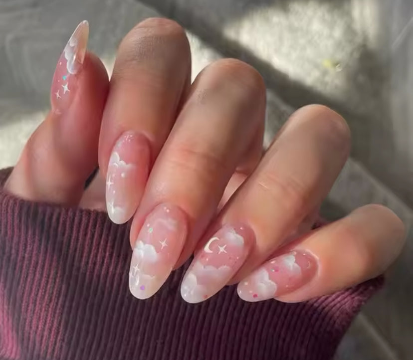 24pc Press On False Nails