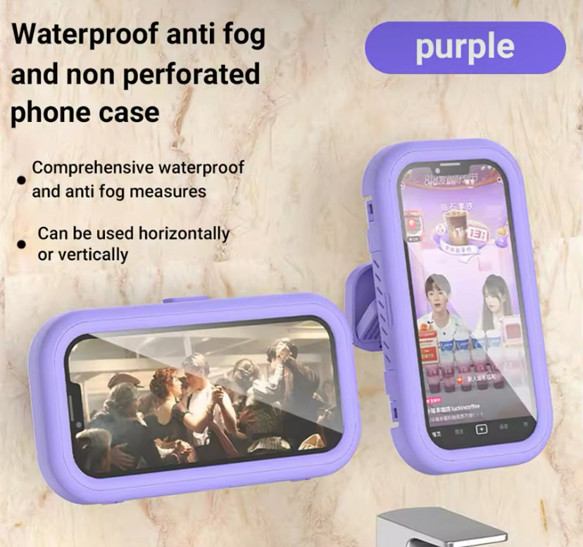 Waterproof Shower Phone Holder Rotation