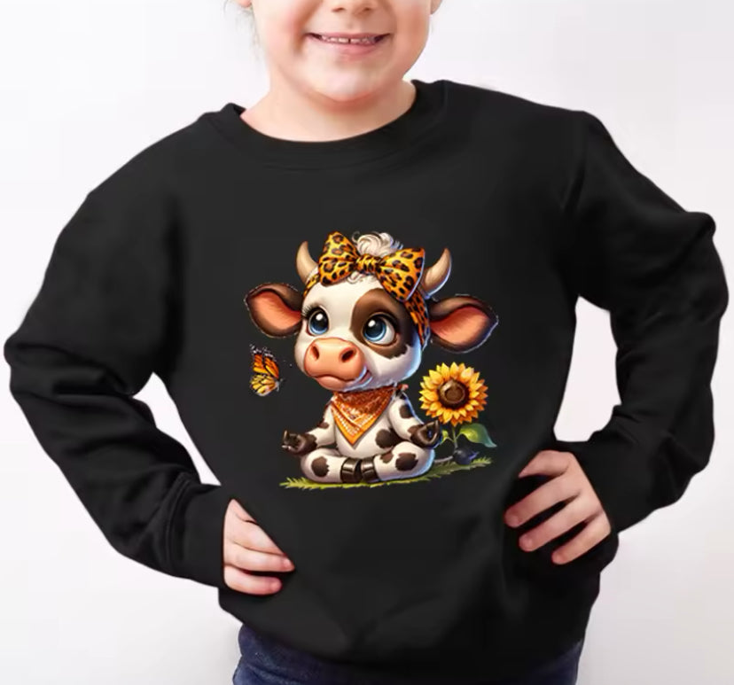 Kids Highland Cow Jumper