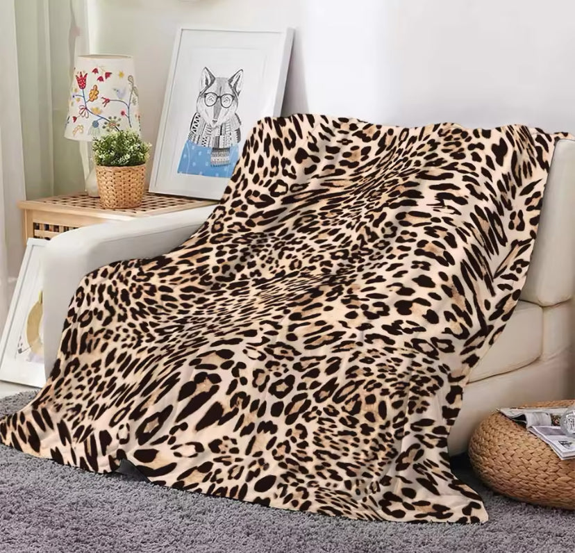 Leopard Print Throw