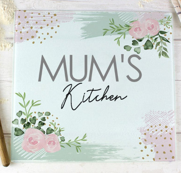 Personalised Glass Chopping Board