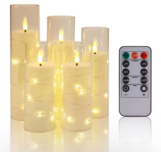 3 Flameless Candles