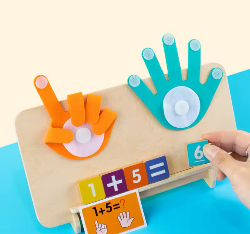 Wooden Finger Numbers Math Toy