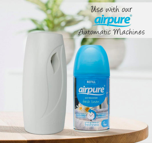 Airpure Automatic Air Freshener Spray Machine & 2 Random Refills