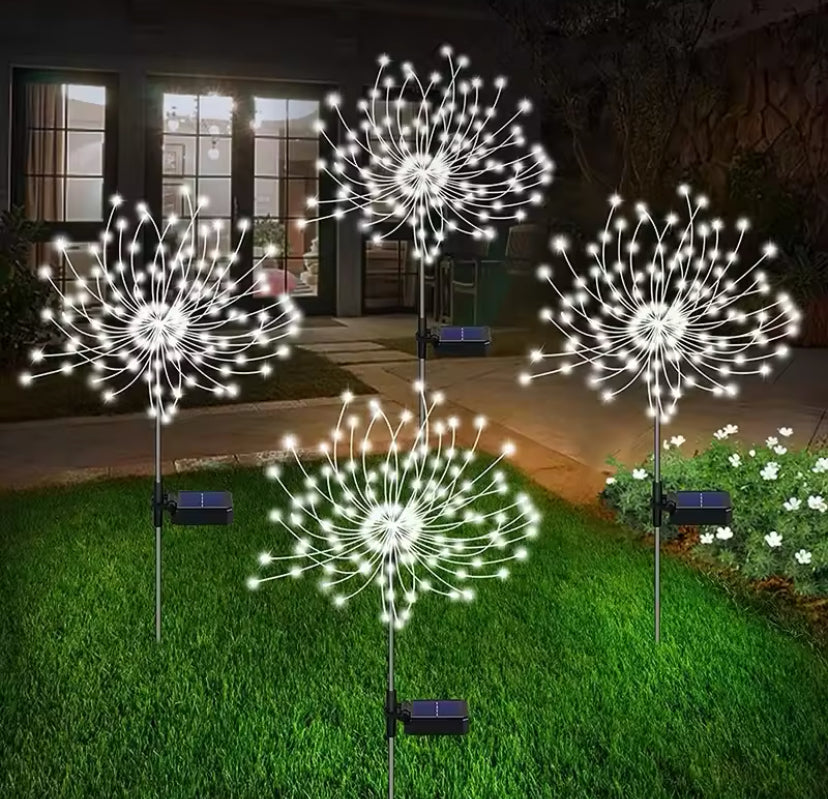 2 x Solar LED Firework Fairy Light