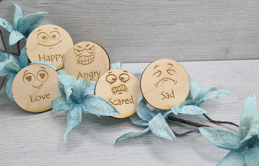 Wooden Emotion Coins