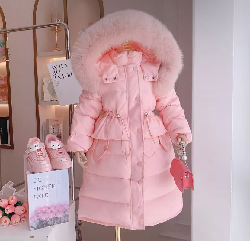 Little Girl Thick Warm Cotton-Padded Jacket