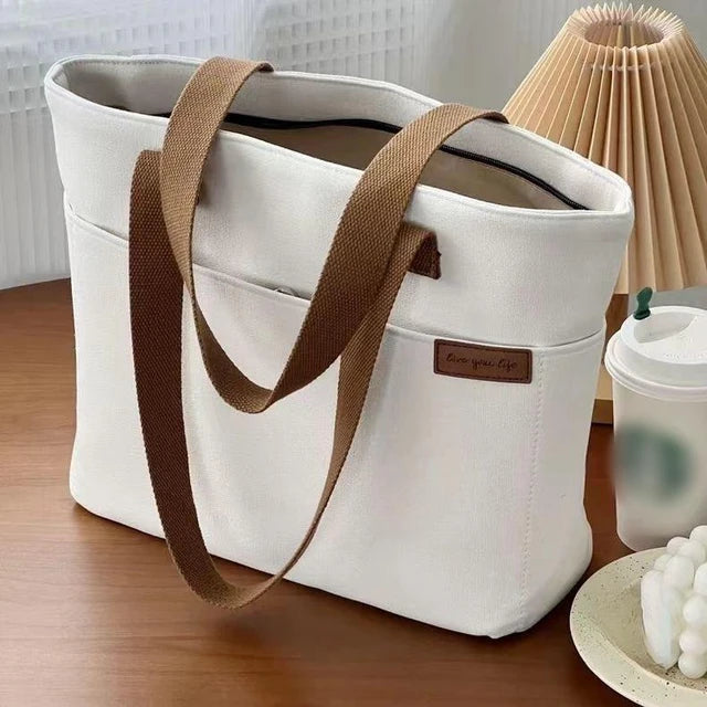 Ladies canvas handbag