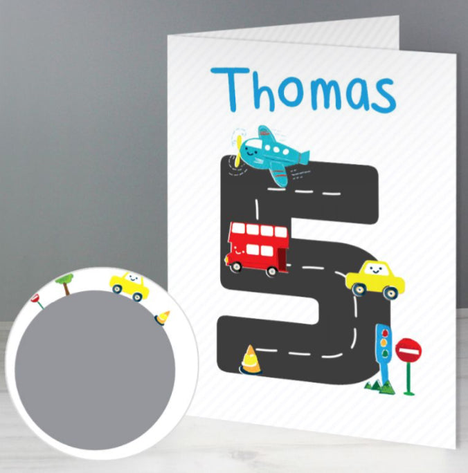 Personalised Number Birthday Cards