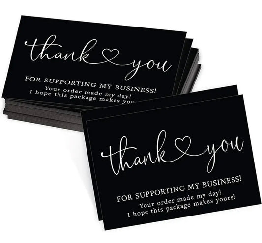 30pcs Thank You For Your Order Cards