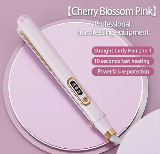 Professional Hair Straightener, Curling Iron And Straightener 2 in 1