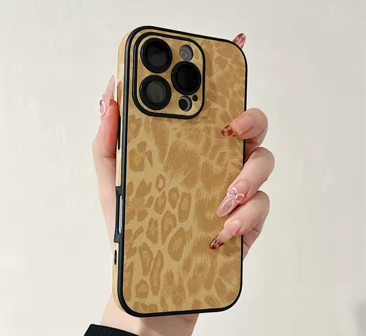 Leopard print phone case