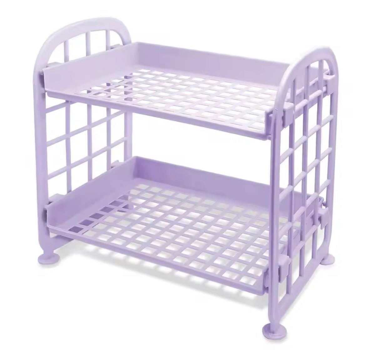 2-Tier Plastic Shelf Makeup Organizer