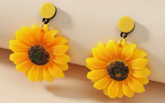 Flower earrings