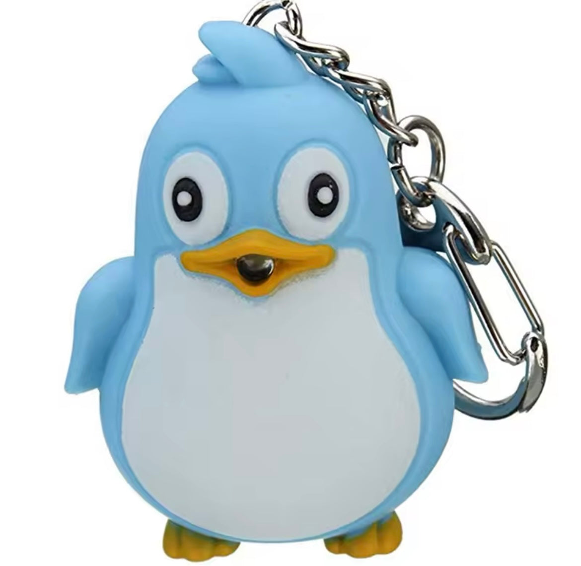 Penguin light keychain