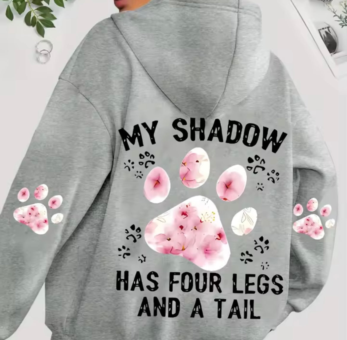 Paw print hoody