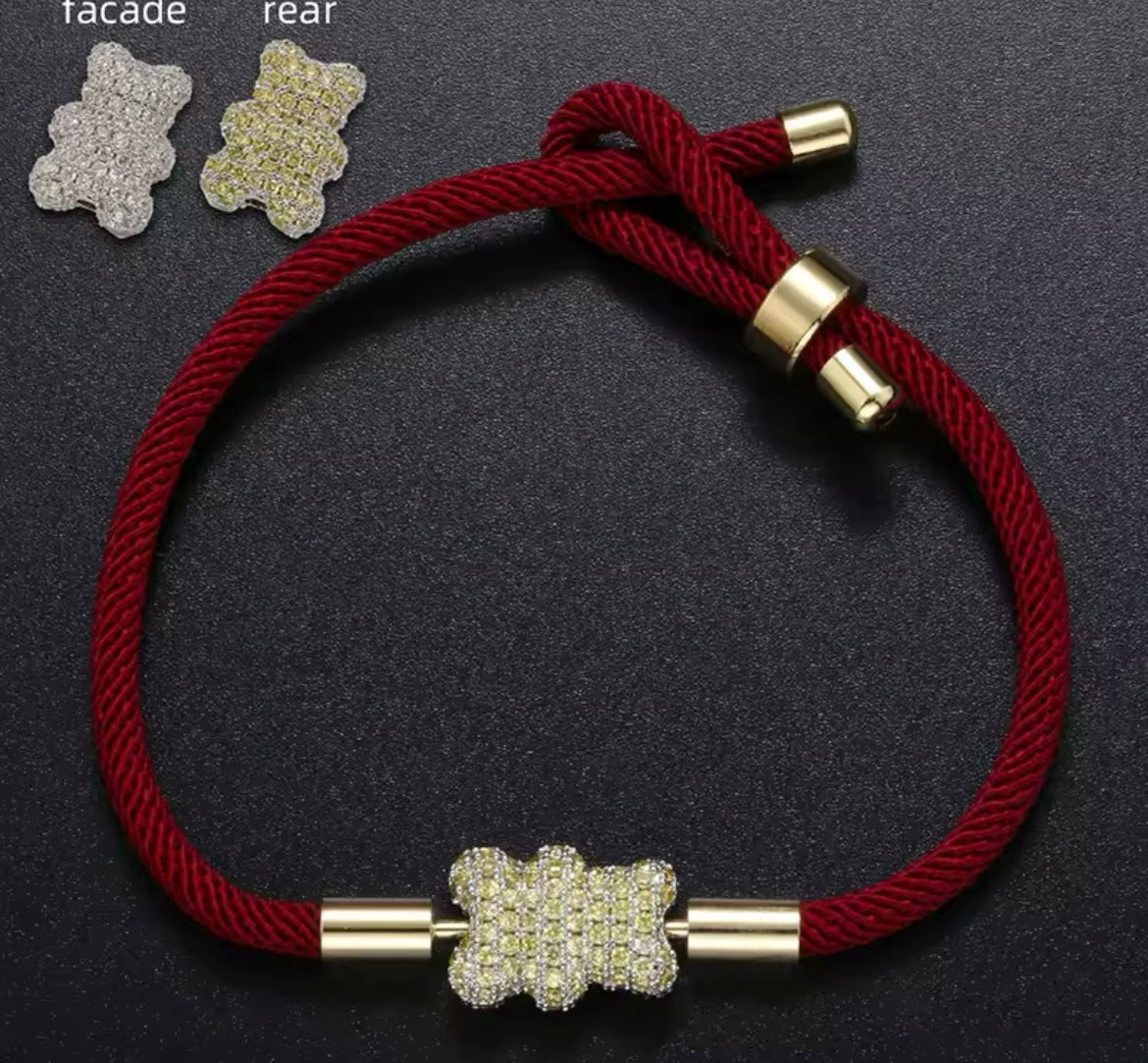 Bear braided  bracelet