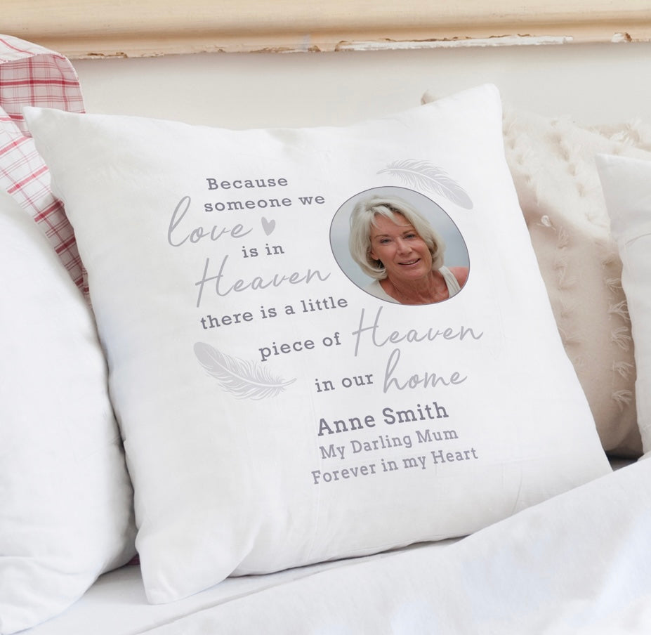 Personalised Memorial Photo Upload Cushion