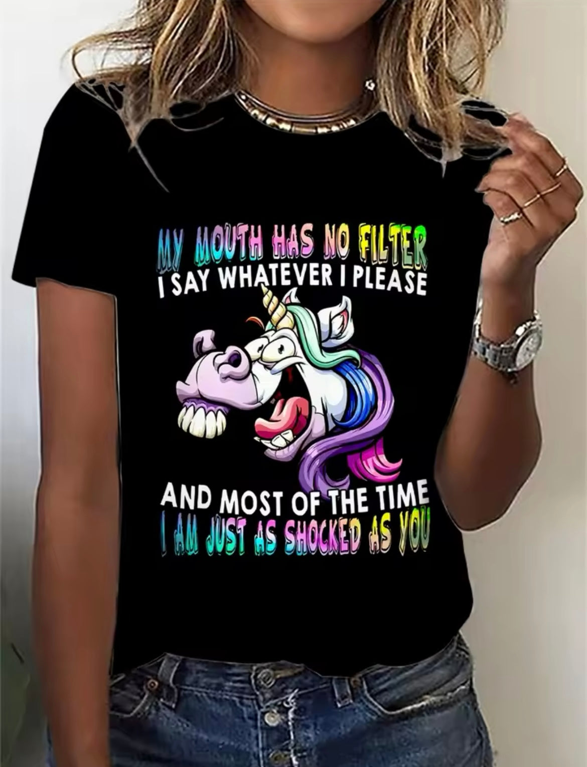 Unicorn print T-Shirt