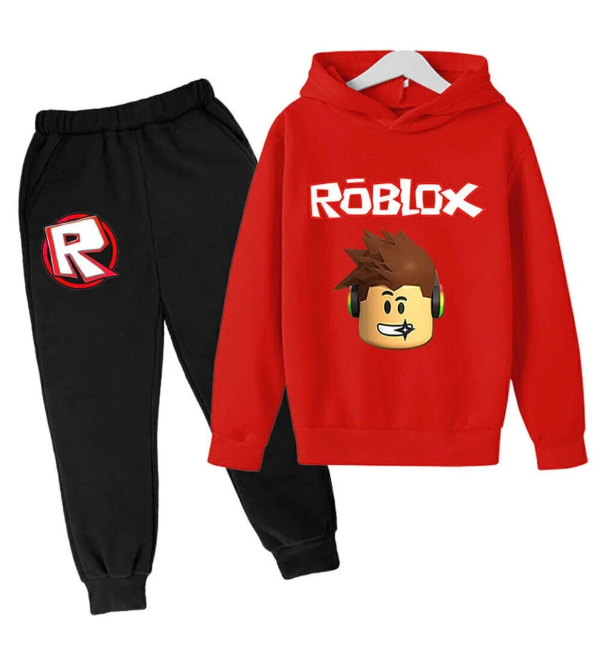 Boy Girls Kids Hoodie Tops Pants Tracksuit Set