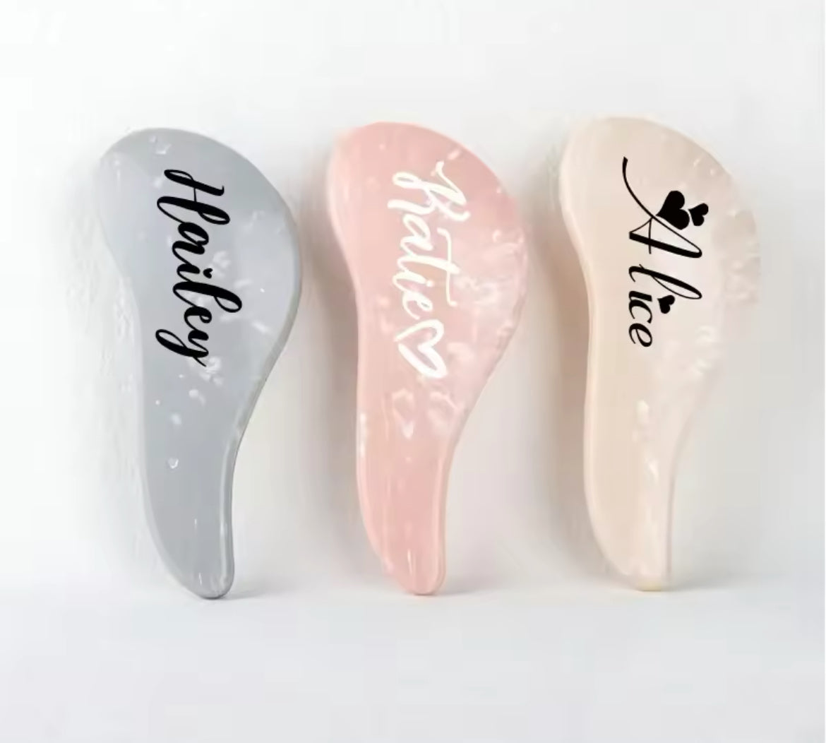 Personalised hair brush