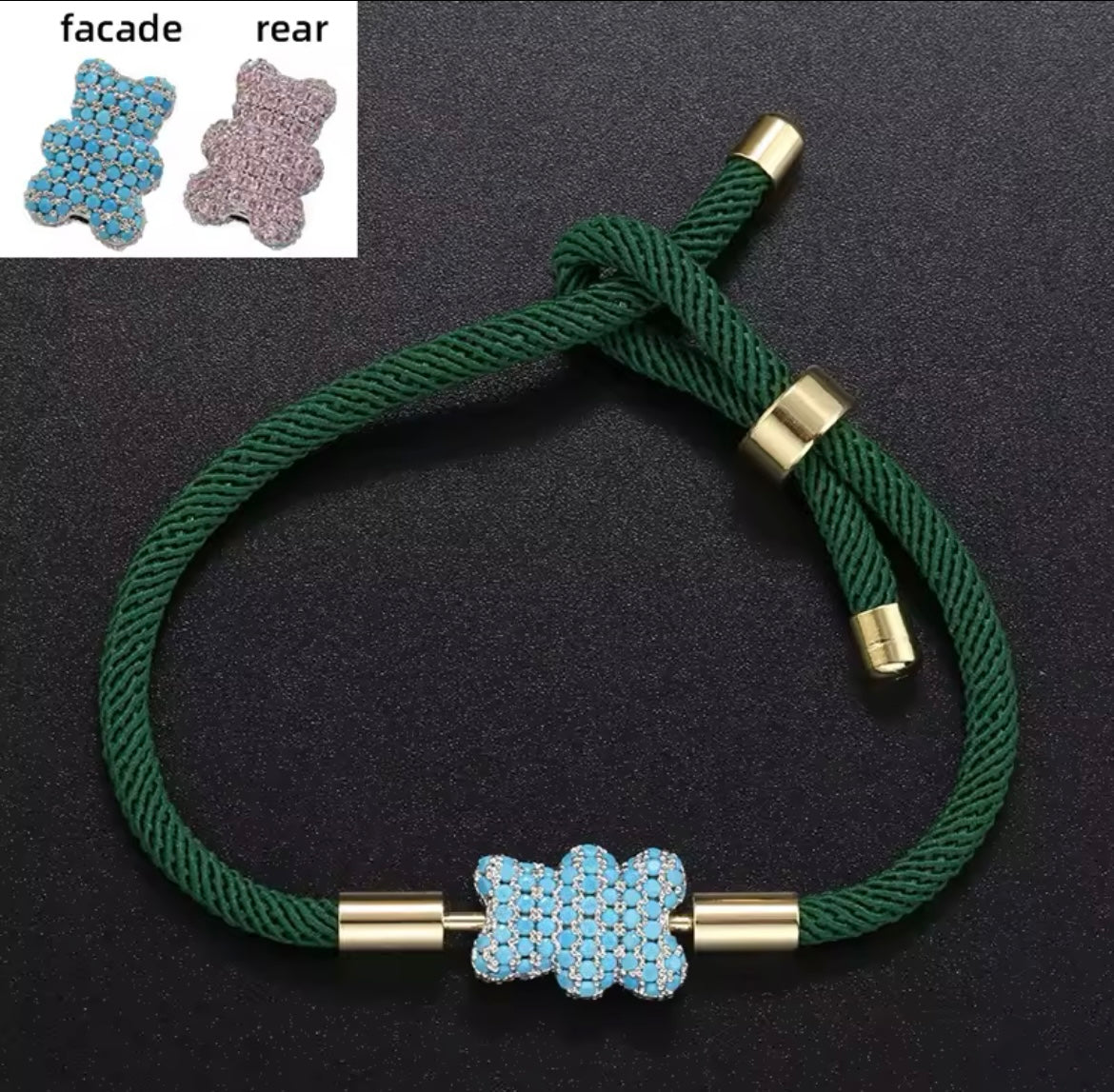 Bear braided  bracelet