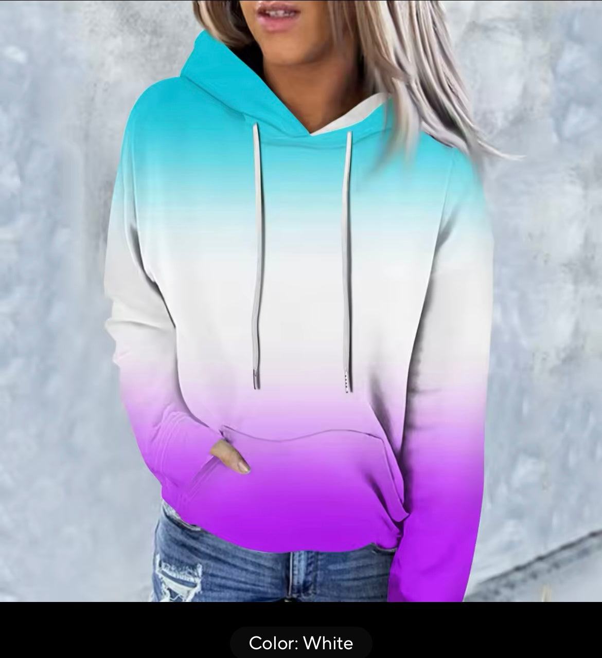 Rainbow tie  dye hoody