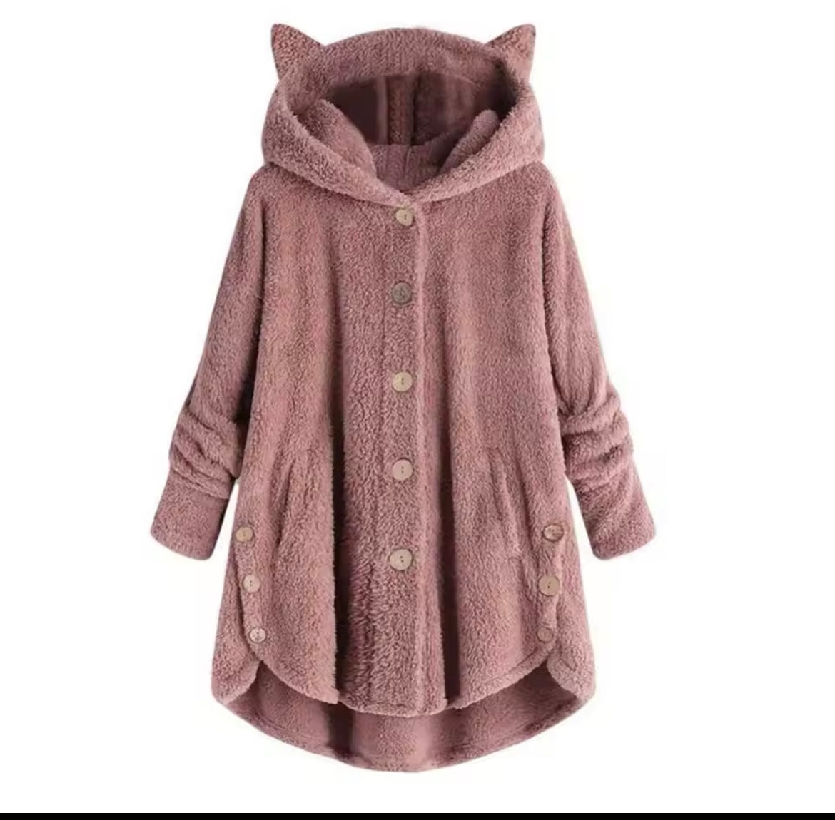 Cute Thick Plush Women Hoodies Winter Fur