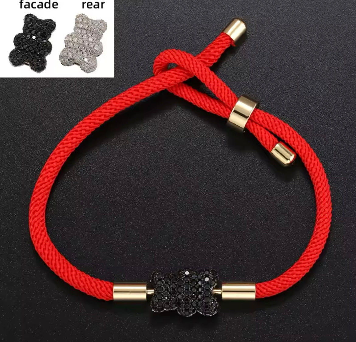 Bear braided  bracelet