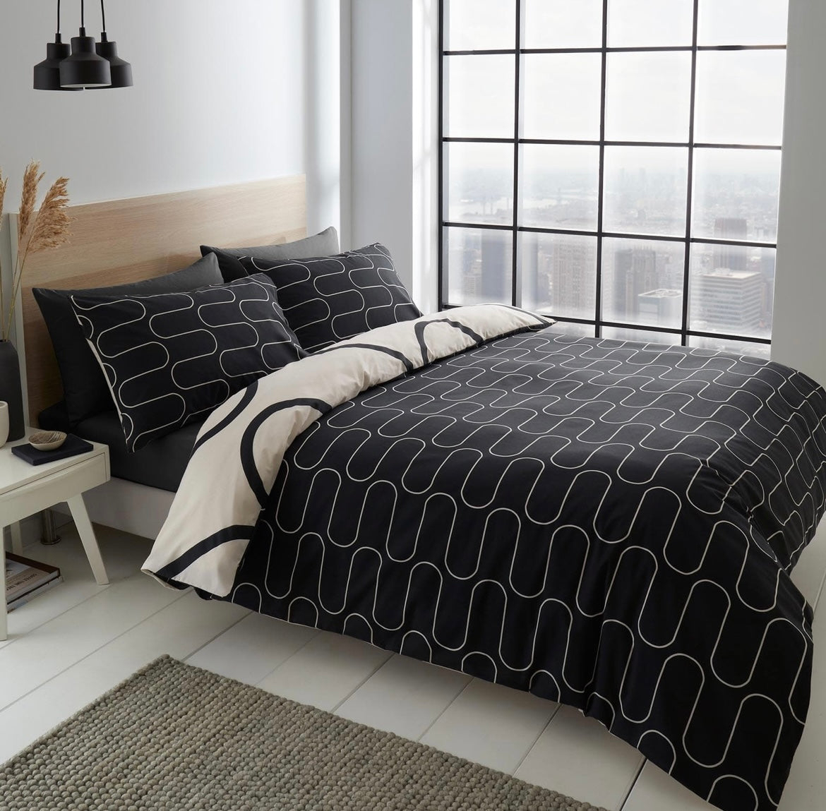 Linear Curve Duvet Cover Set