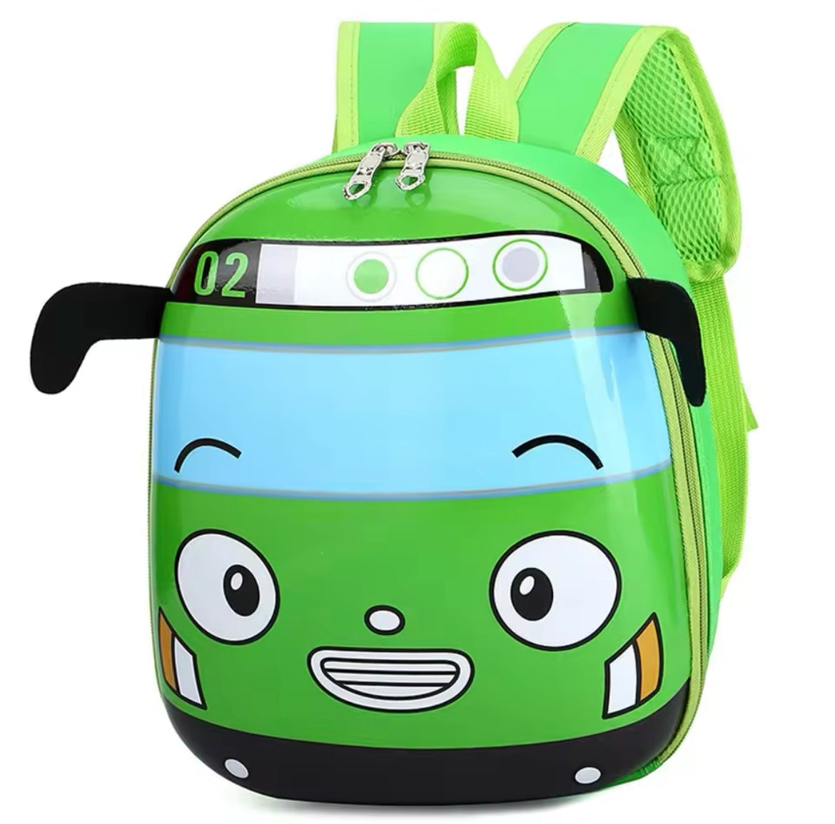 Cute 3D Cartoon Bus Kindergarten Children School Bag Backpack