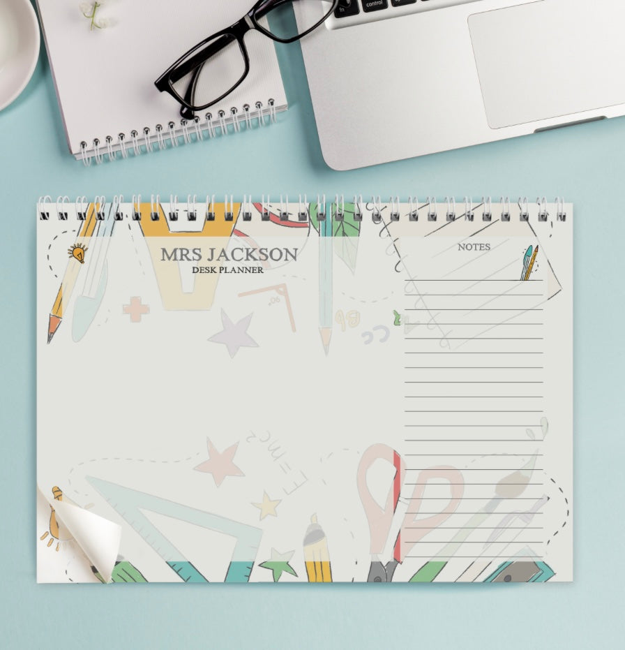 Teacher A4 Desk Planner