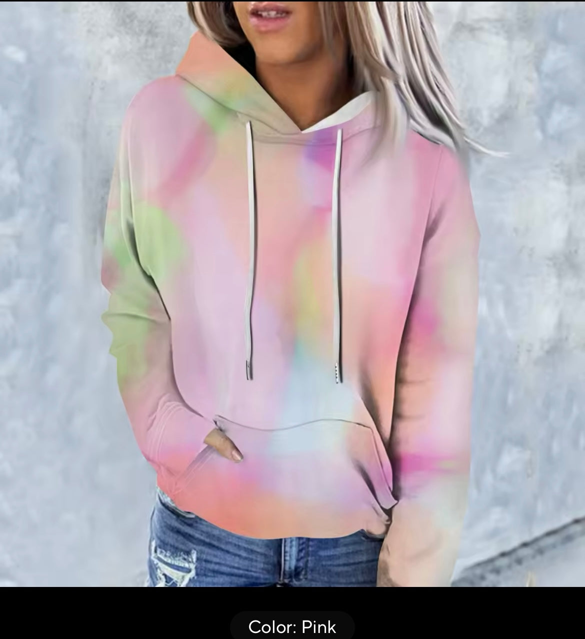 Rainbow tie  dye hoody