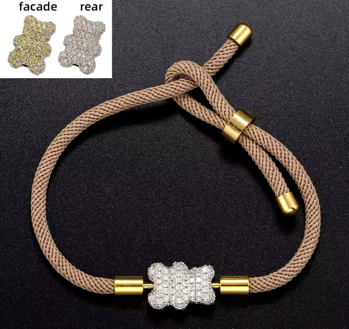 Bear braided  bracelet