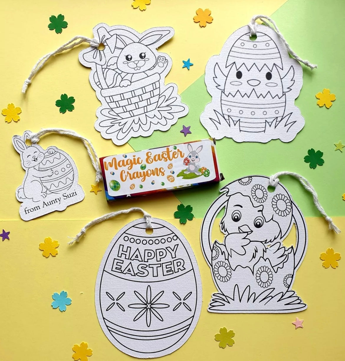 Easter Egg Bunny Colour Kit Kids Crafts Colourful Creative Activity