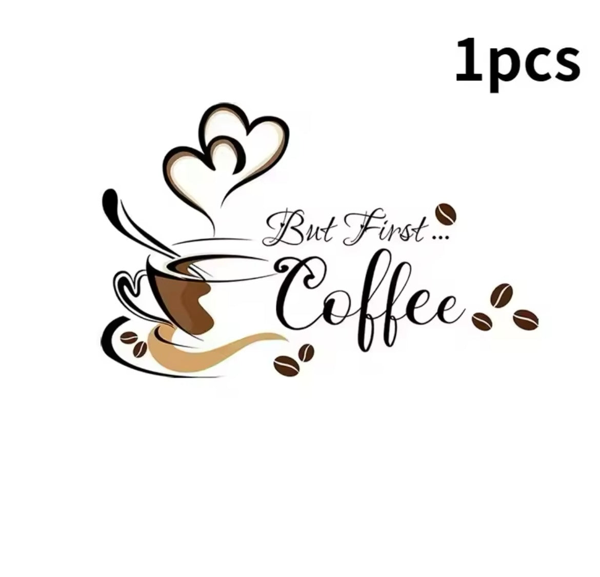 Coffee cups wall stickers