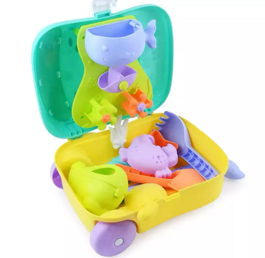 Kids' Luggage Toy Kit with Water & Sand Fun Outdoors