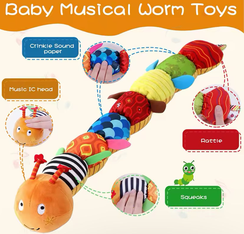 Baby Rattle Musical Worm