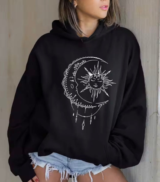 Sun & moon hoody